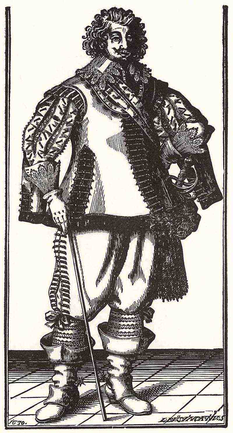 Standing gentleman without a hat. Ludolph Büsinck