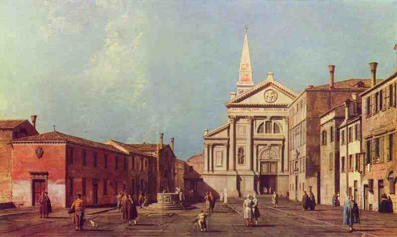 Il Campo e la Chiesa di San Francesco della Vigna, Canaletto (II), Giovanni Antonio Canal