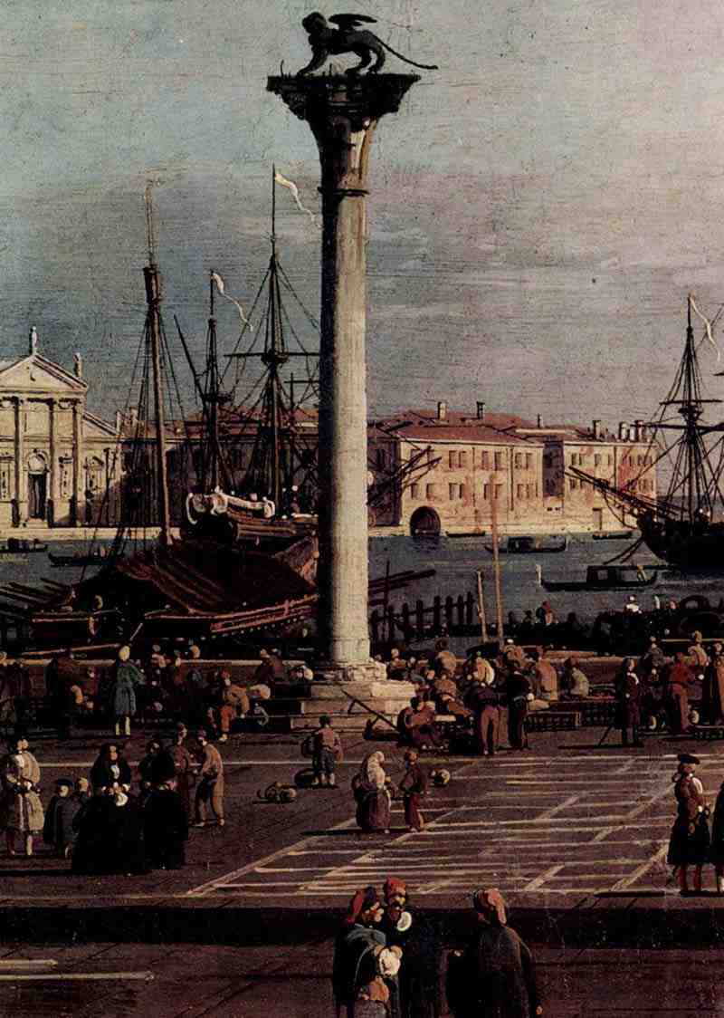 La Piazzetta, Detail, Canaletto (II), Giovanni Antonio Canal