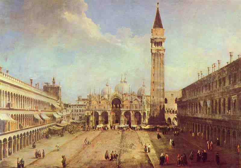 Piazza San Marco,, Canaletto (II), Giovanni Antonio Canal