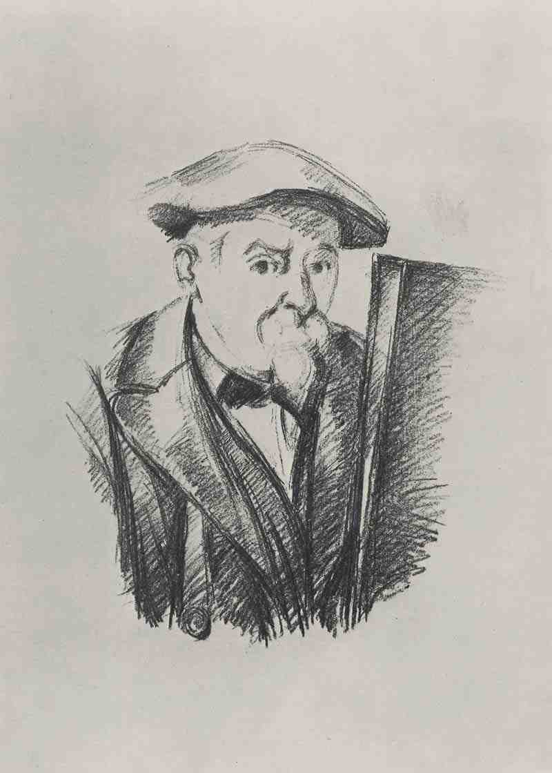 Self-portrait in front of the easel, Paul Cezanne