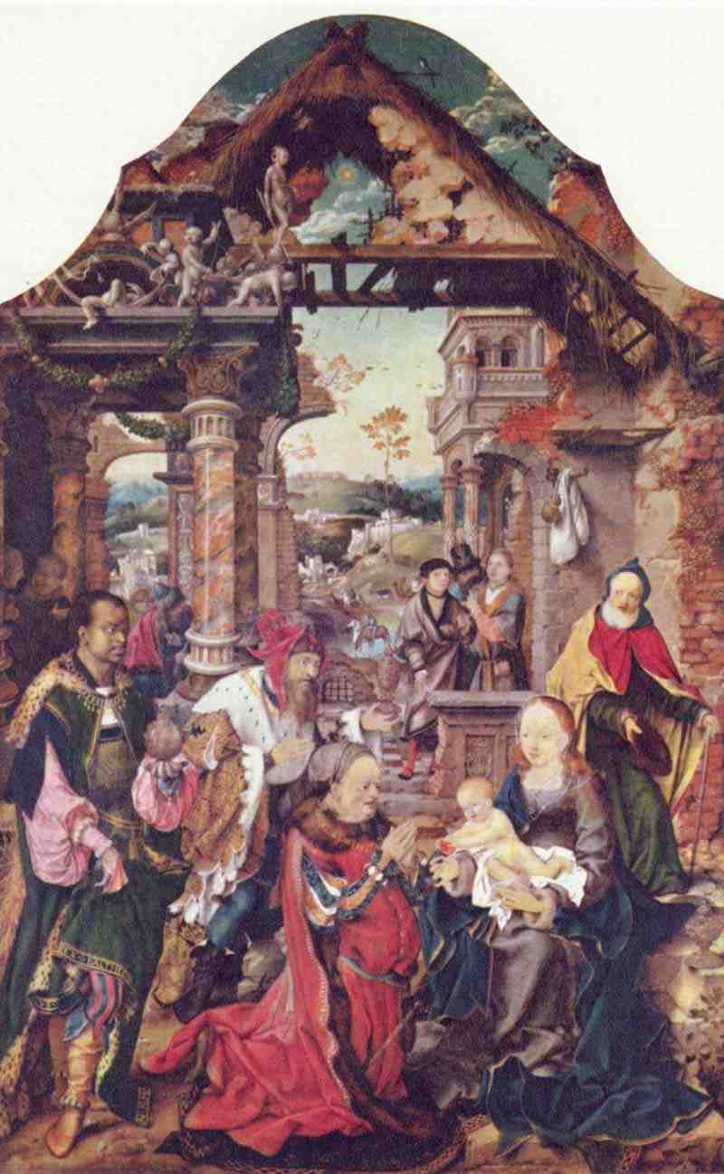 The Adoration of the Magi. Joos van Cleve