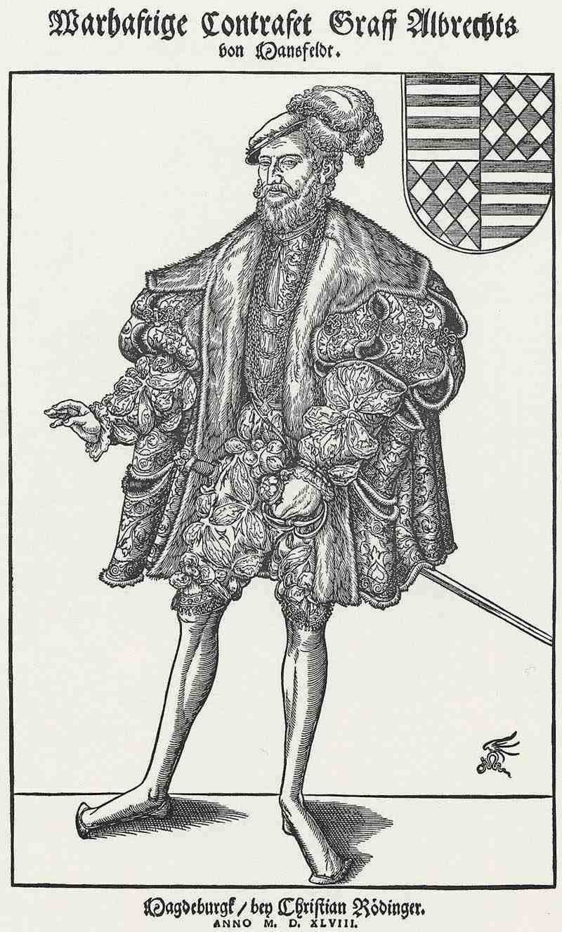 Portrait of Count Albrecht of Mansfeld,Lucas Cranach the Younger