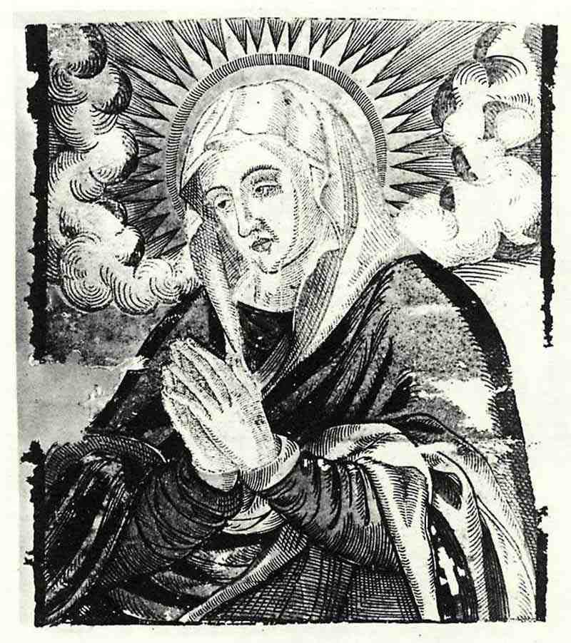 The Virgin in prayer. Jürgen Creutzberger