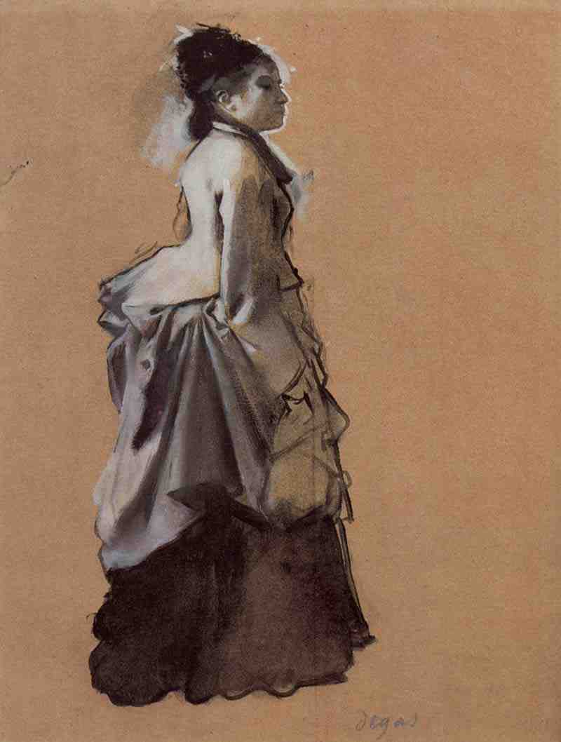 Young lady in street costume, Edgar Degas