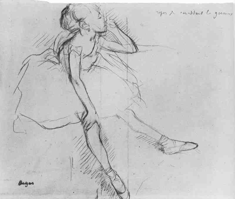 Little Dancer, resting, Edgar Degas