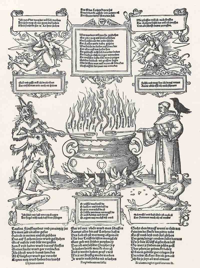 Luther's heretic play. German master of the first half of the 16th century