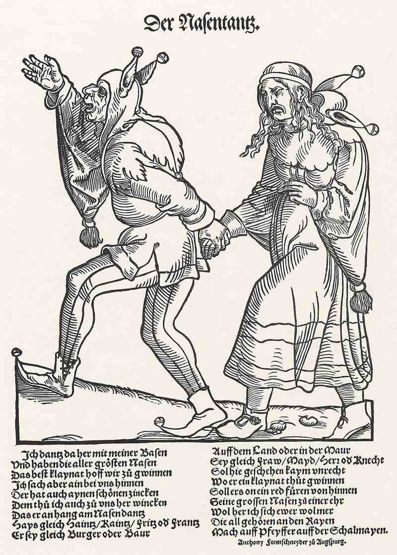 Nose dance. German master of the first half of the 16th century
