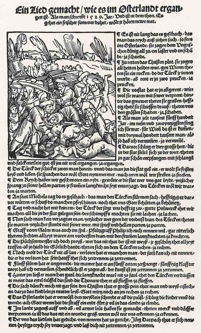 Turkish massacre. German master of the first half of the 16th century