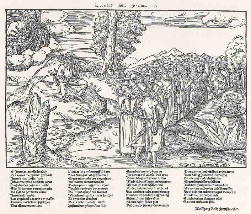 Vision of Jeremiah. German master of the first half of the 16th century
