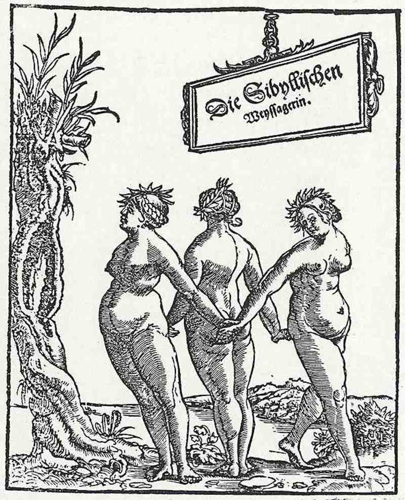 The Sibylline soothsayers. German master of the 2nd half of the 16th century