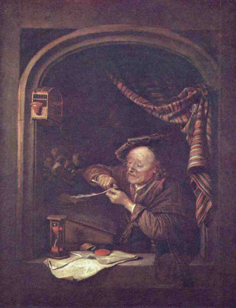 The old schoolmaster. Gerrit Dou