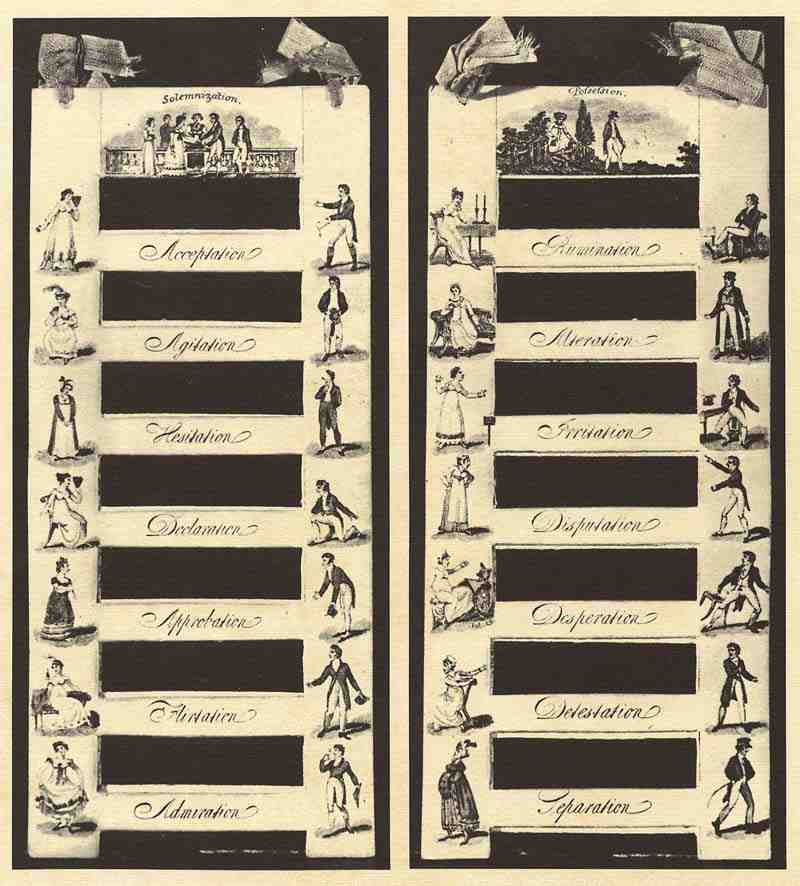 The marriage ladder. English engraver around 1810