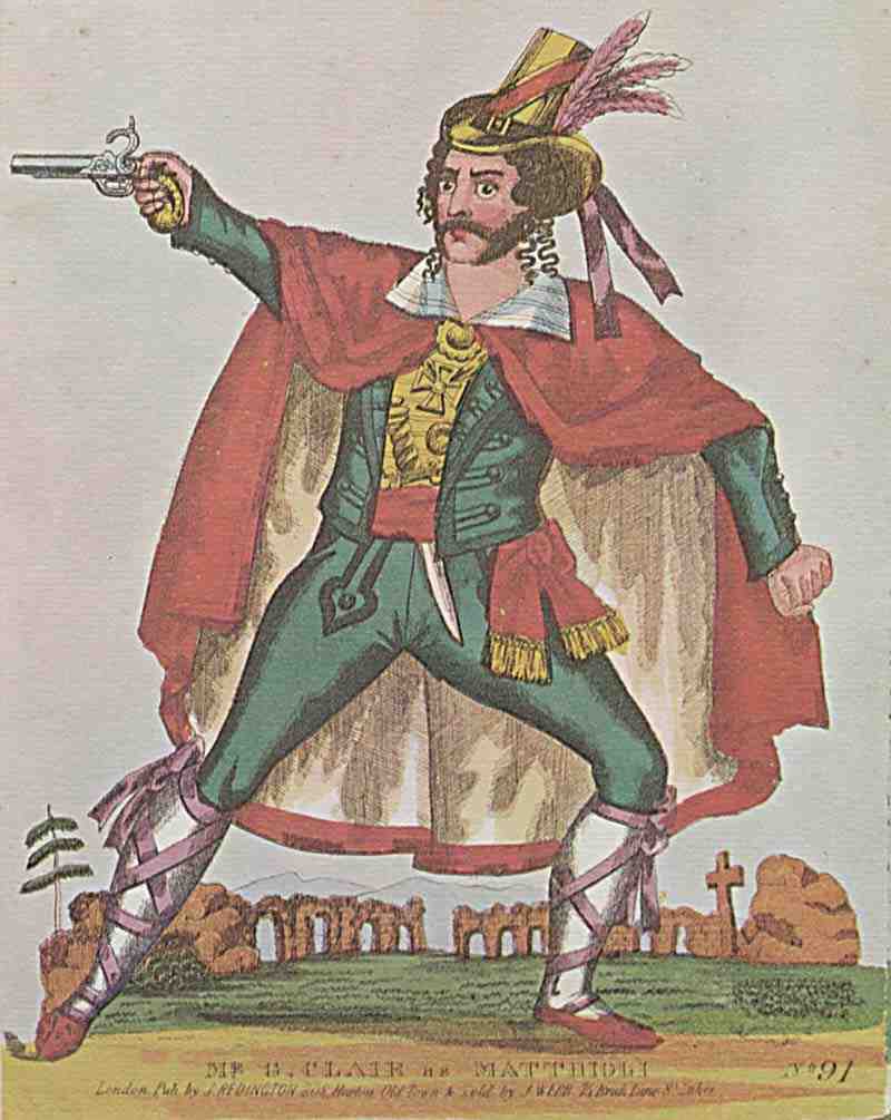 The actor G. Clair as Matthioli. English lithographer around 1840 (Version)