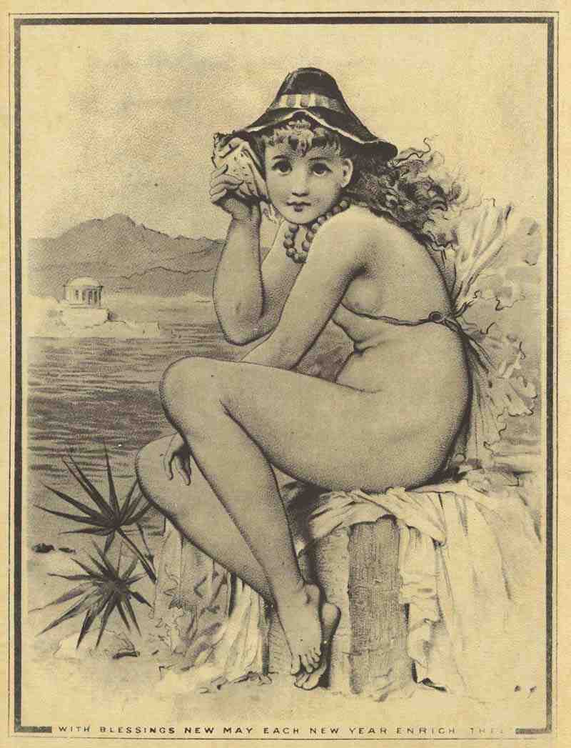 New pleasures to you every new year. English Lithographer around 1880