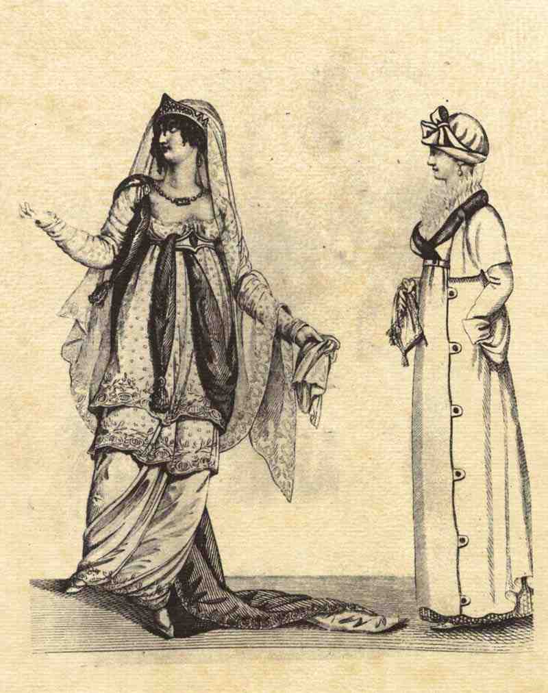 Madame Catalani in the guise of Semiramis. English etcher around 1805