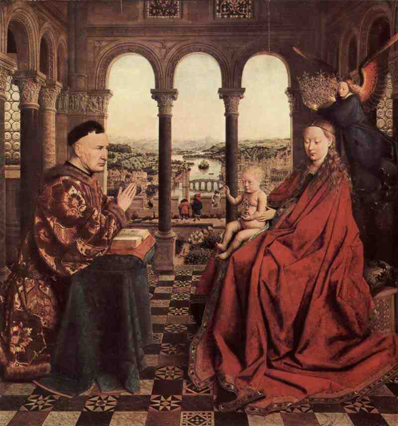 Madonna Of Chancellor Nicholas Rolin, Jan van Eyck