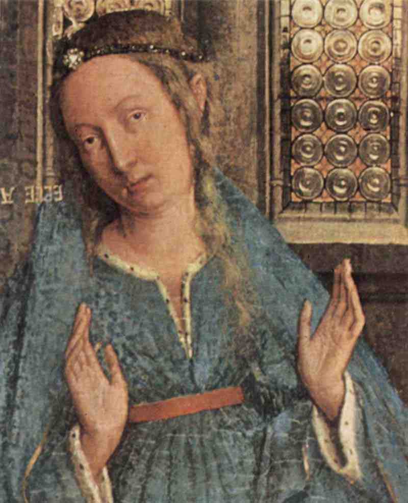 Annunciation, Detail Jan van Eyck