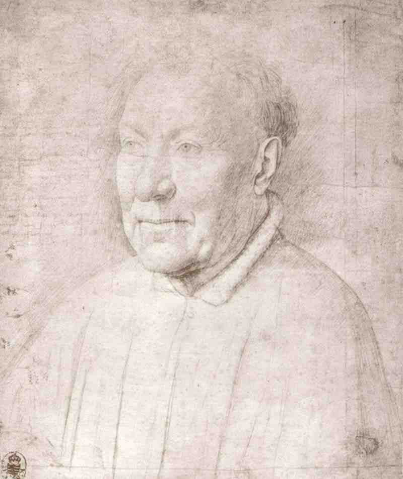 Portrait of Cardinal Albergati. Jan van Eyck