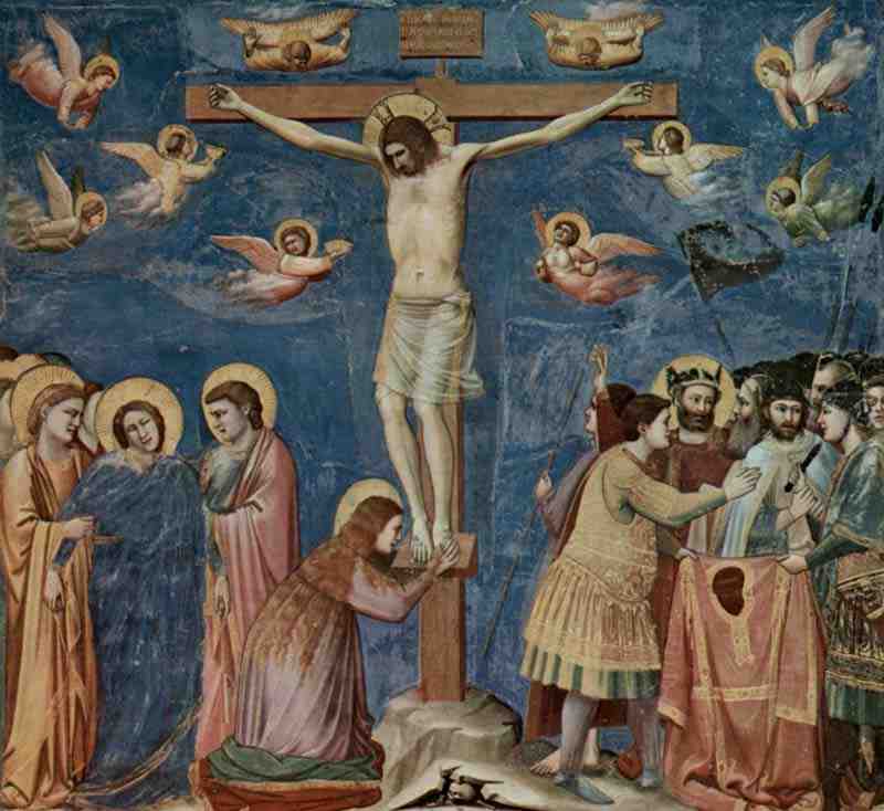 Fresco cycle in the Arena Chapel in Padua (Scrovegni Chapel) scene: crucifixion, Giotto di Bondone