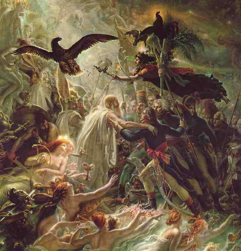 Apotheosis of the fallen during the liberation war for the fatherland French heroes, Anne-Louis Girodet-Trioson