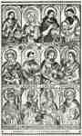 Christus, die Jungfrau, Hl. Paulus, Johannes der Täufer, die Evangelisten und die Kirchväter