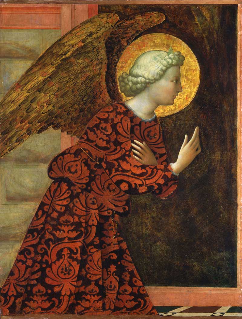 Angel of the Annunciation. Masolino