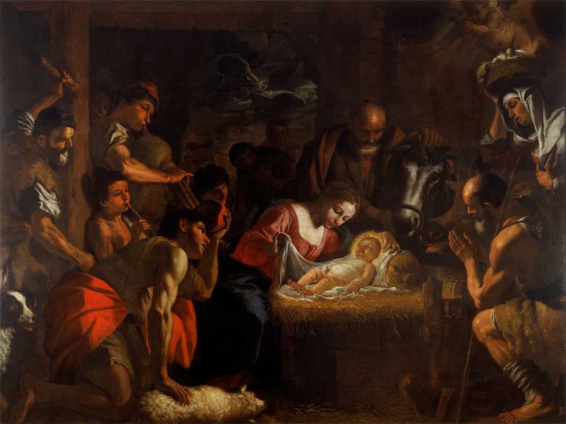The Adoration of the Shepherds. Mattia Preti