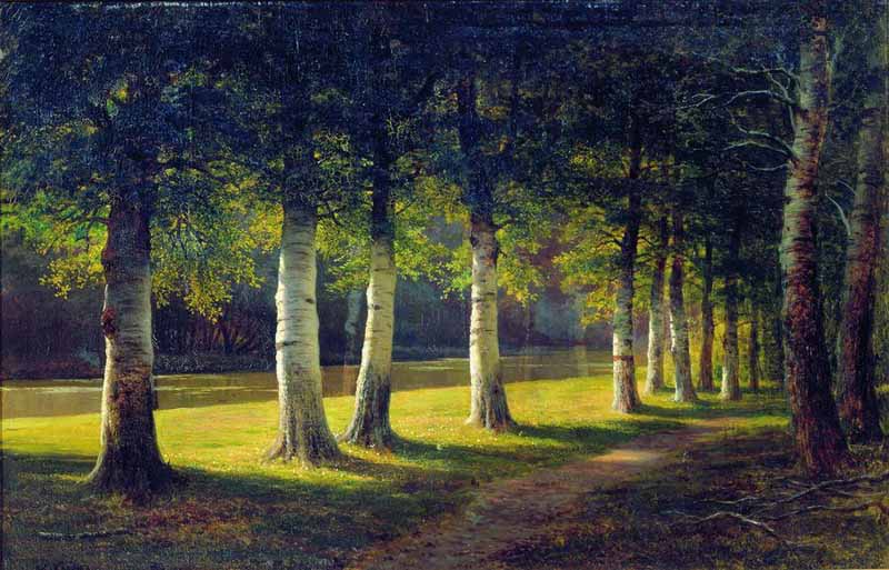 Birch alley, Mikhail Konstantinovich Clodt