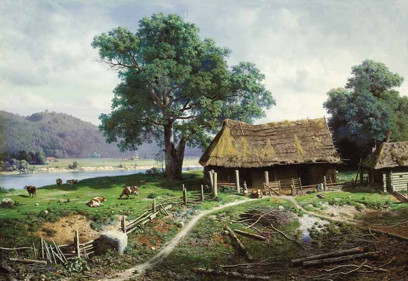View of the island of Valaam, Mikhail Konstantinovich Clodt