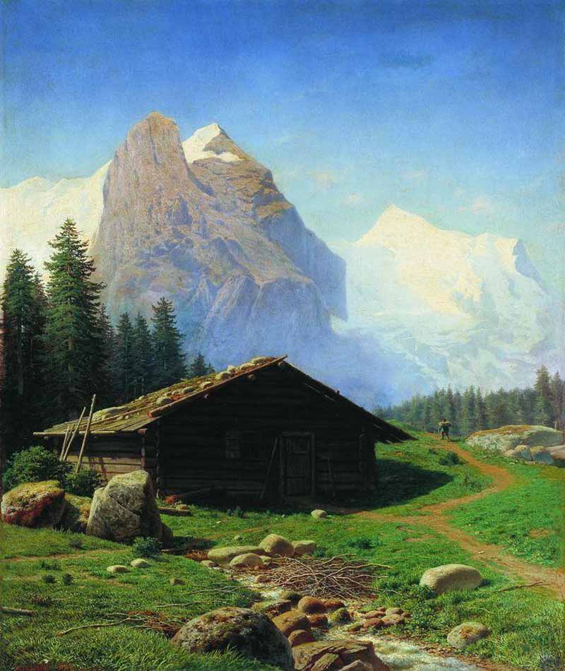 Switzerland view, Mikhail Konstantinovich Clodt