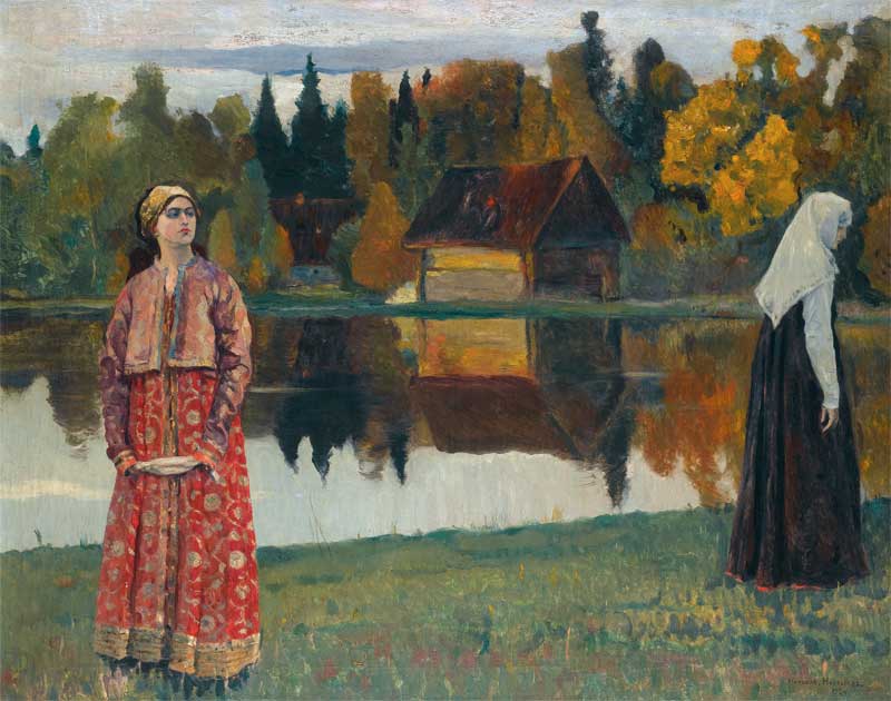 By the Lake. Mikhail Vasilievich Nesterov