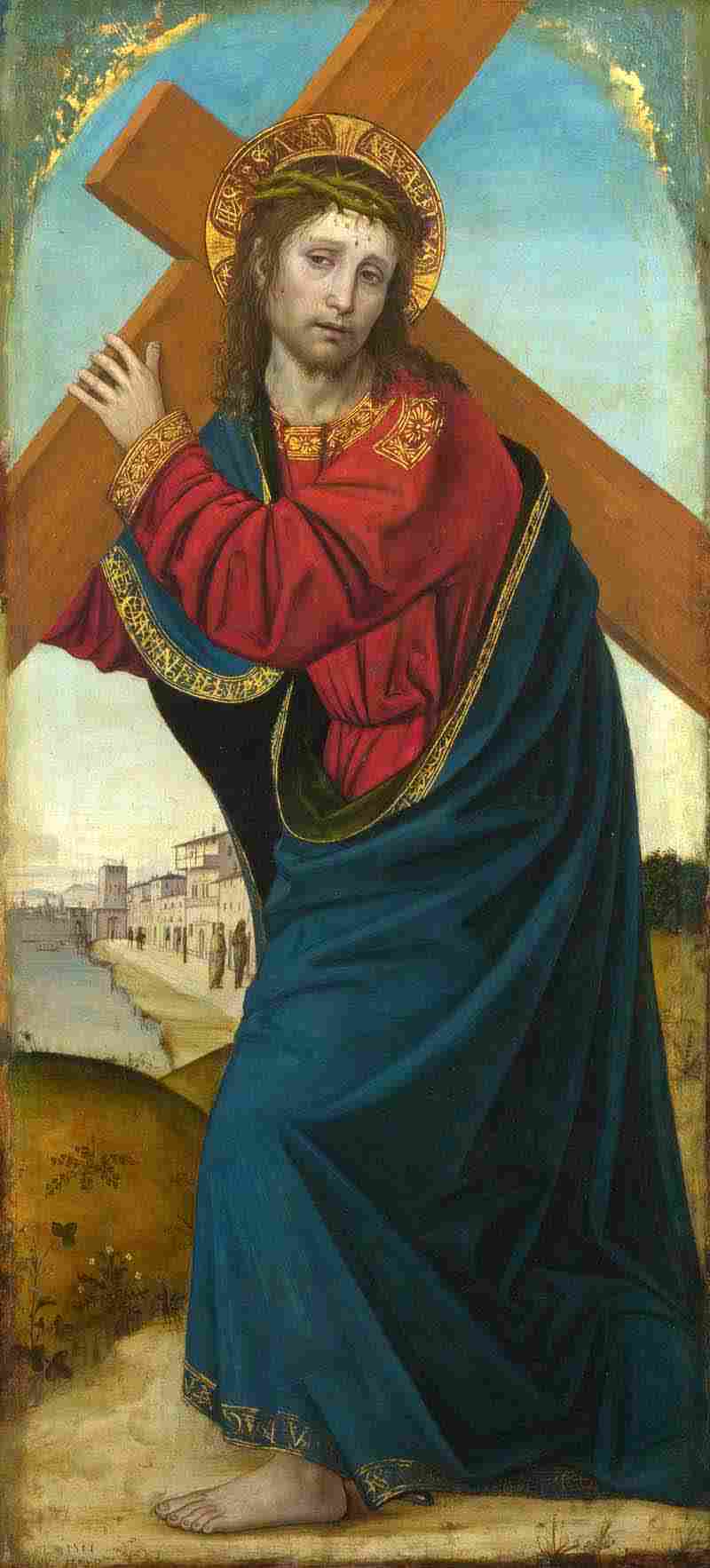 Christ carrying the Cross. Ambrogio Bergognone