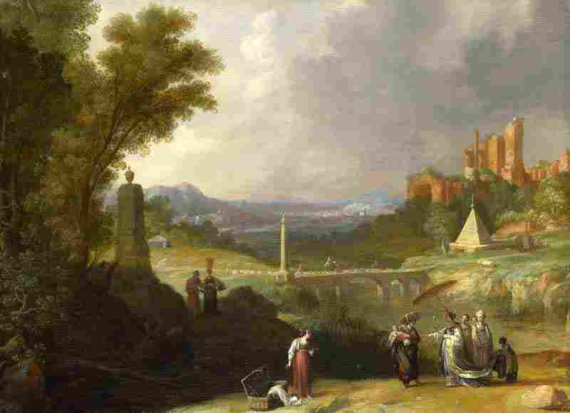 The Finding of the Infant Moses by Pharaoh's Daughter. Bartholomeus Breenbergh