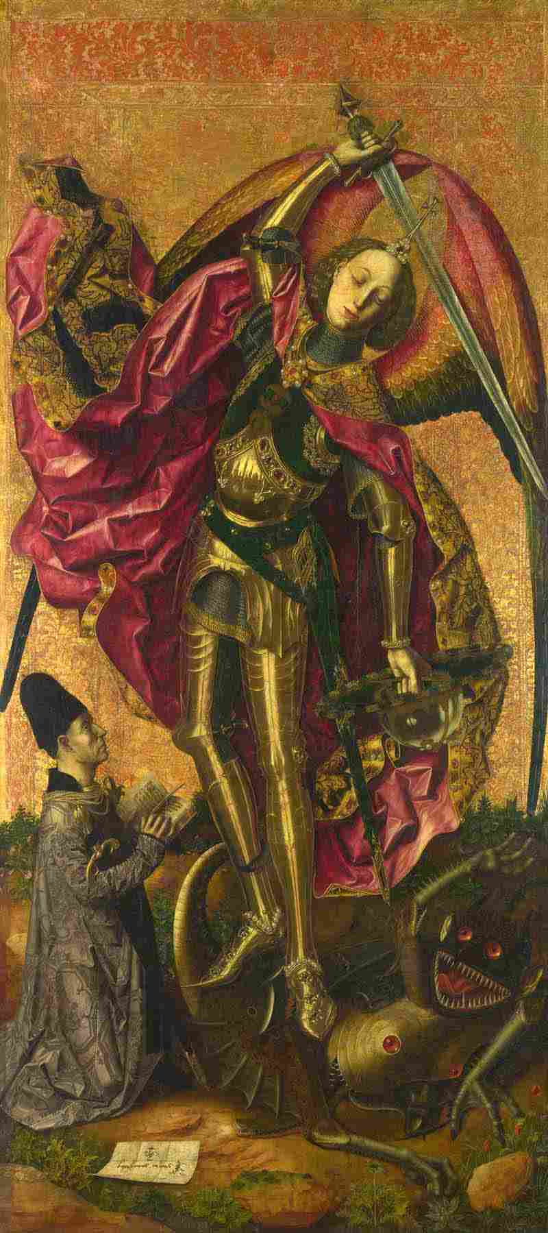 Saint Michael Triumphs over the Devil. Bartolomé Bermejo