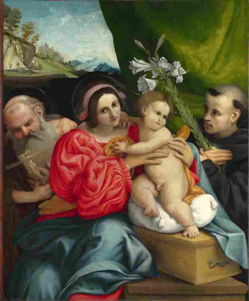 The Virgin and Child with Saints. Lorenzo Lotto