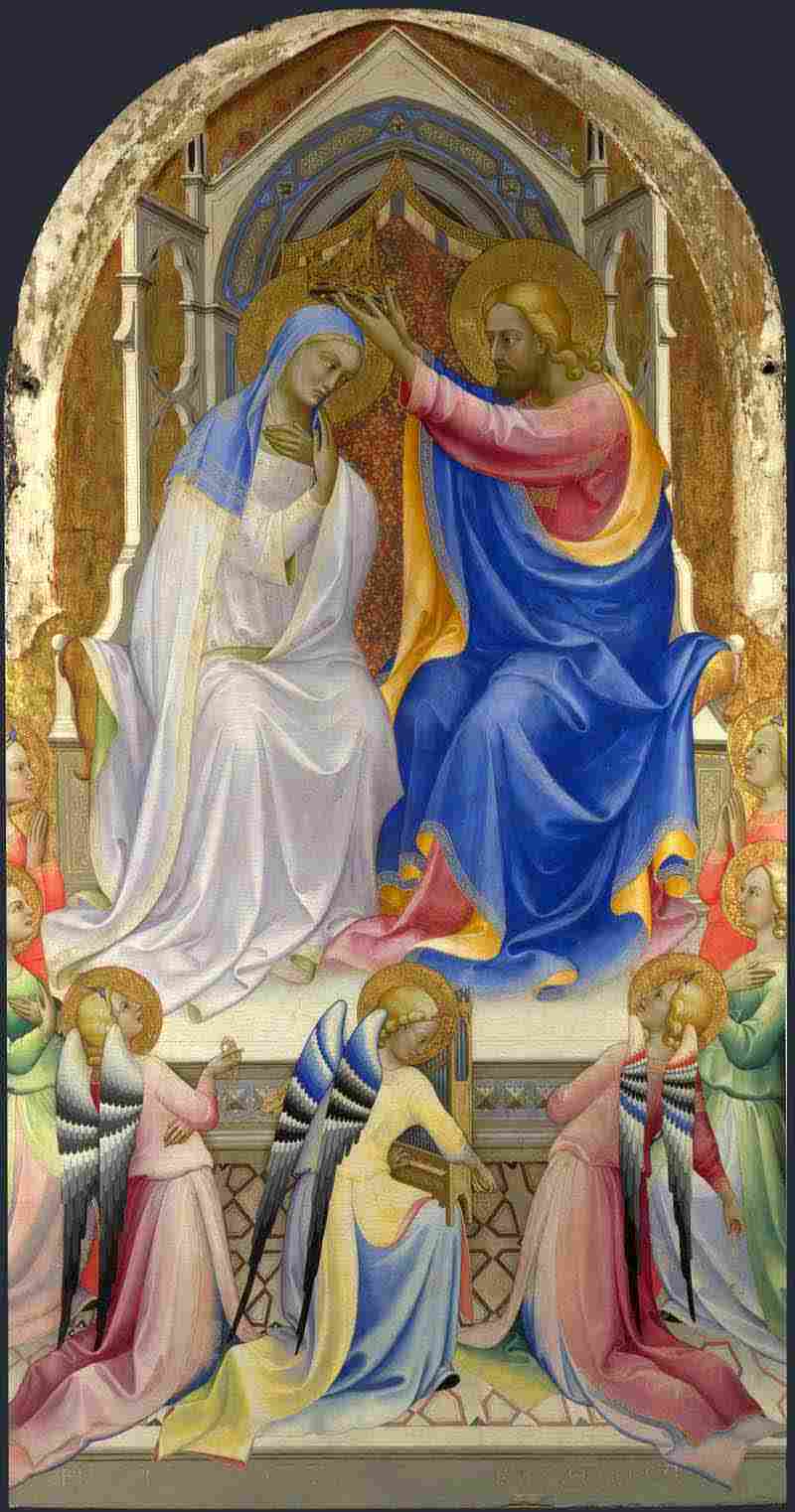 The Coronation of the Virgin. Lorenzo Monaco