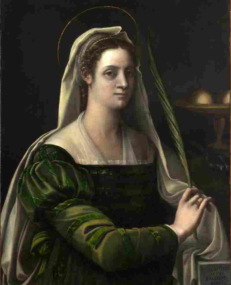 Portrait of a Lady with the Attributes of Saint Agatha. Sebastiano del Piombo