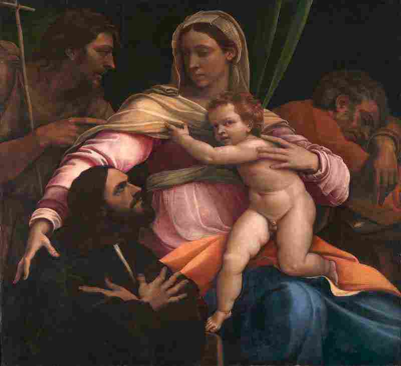The Madonna and Child with Saints and a Donor . Sebastiano del Piombo