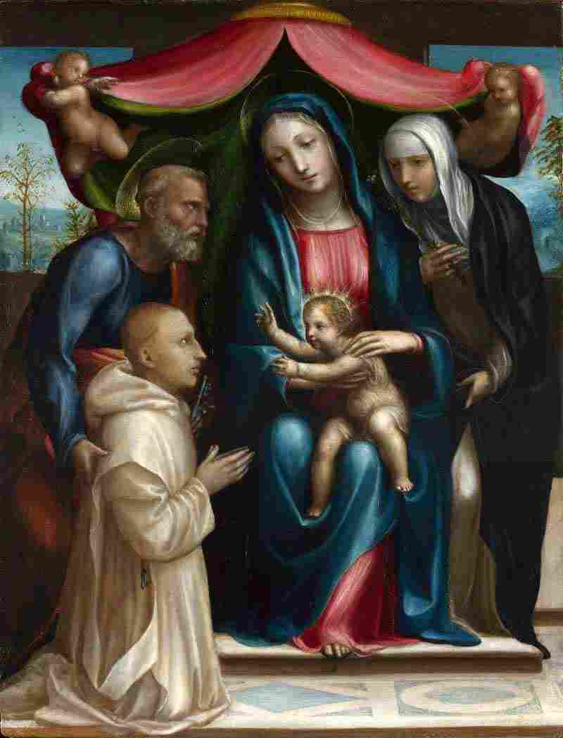 The Madonna and Child with Saints and a Donor. Sodoma