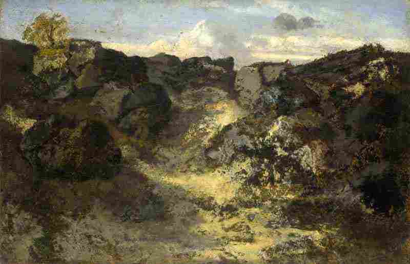 A Rocky Landscape, Théodore Rousseau