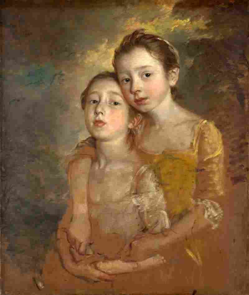 The Painter's Daughters with a Cat. Thomas Gainsborough