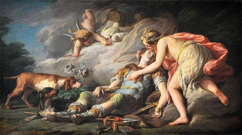 Adonis Transformed by Venus Into an Anemone. Nicolas Bernard Lépicié