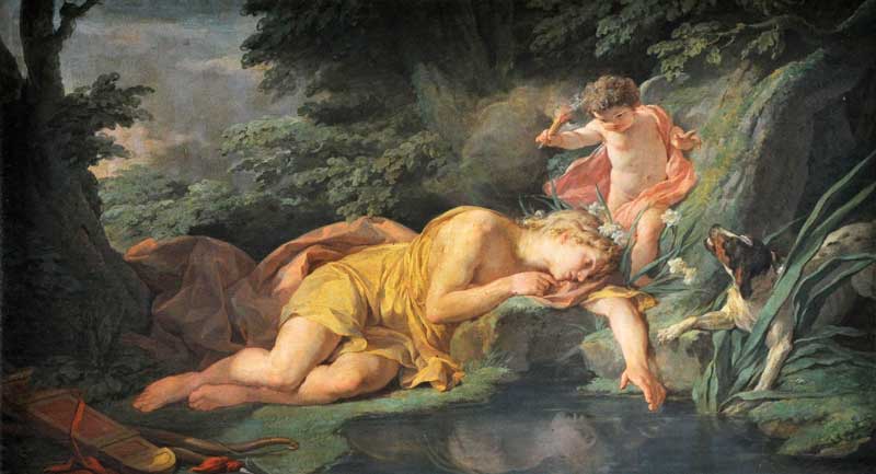 Narcissus changed into a flower. Nicolas Bernard Lépicié
