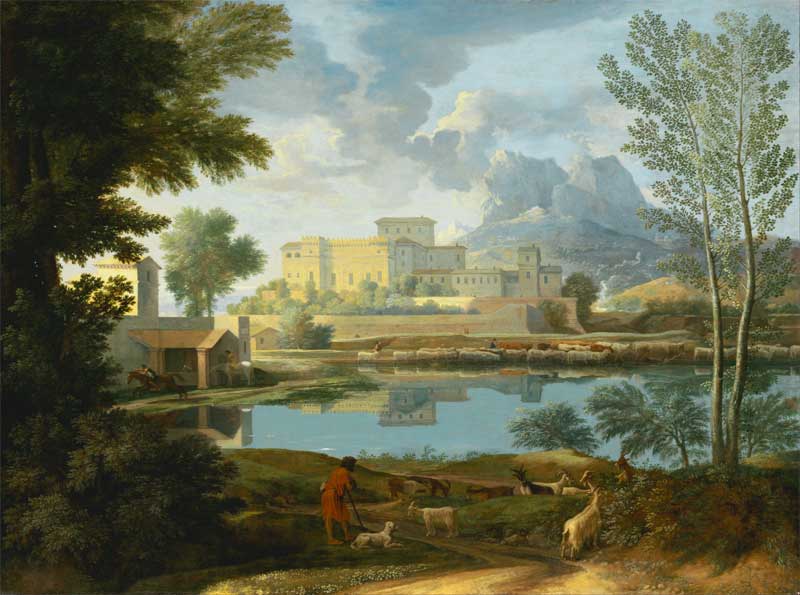 Landscape with a Calm. Nicolas Poussin