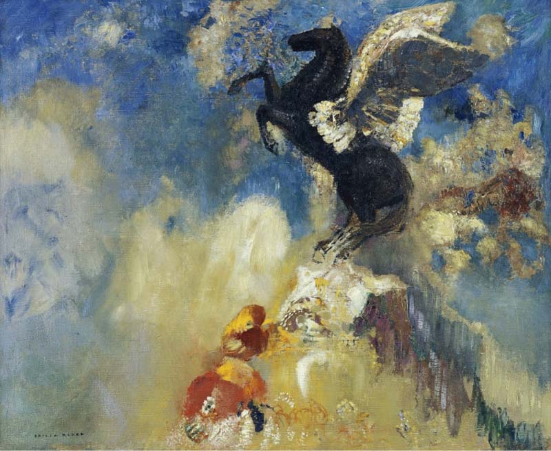 The Black Pegasus, Odilon Redon