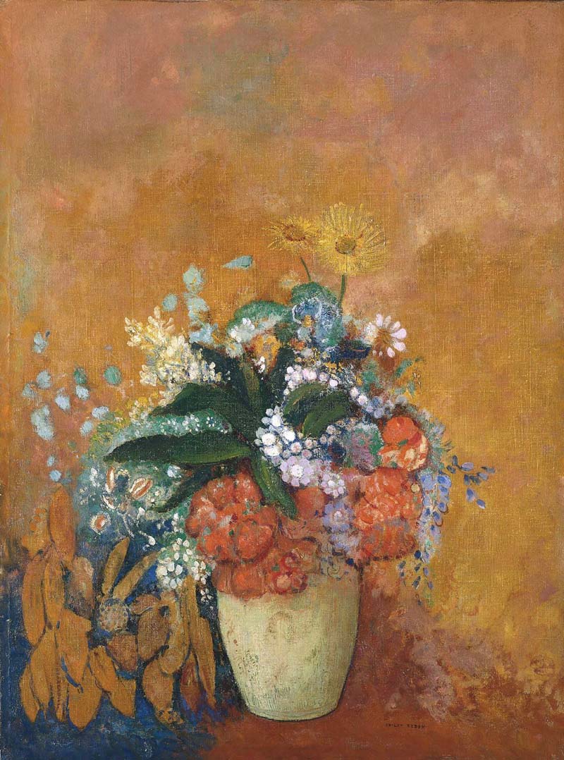 Vase of Flowers, Odilon Redon