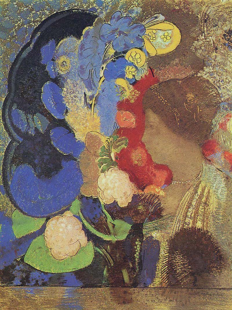 oman among the Flowers, Odilon Redon