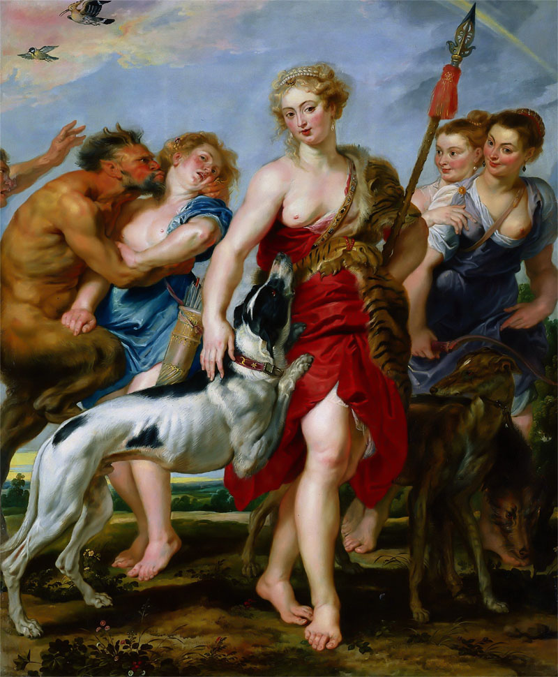 Diana and Her Nymphs Departing for the Hunt, Peter Paul Rubens