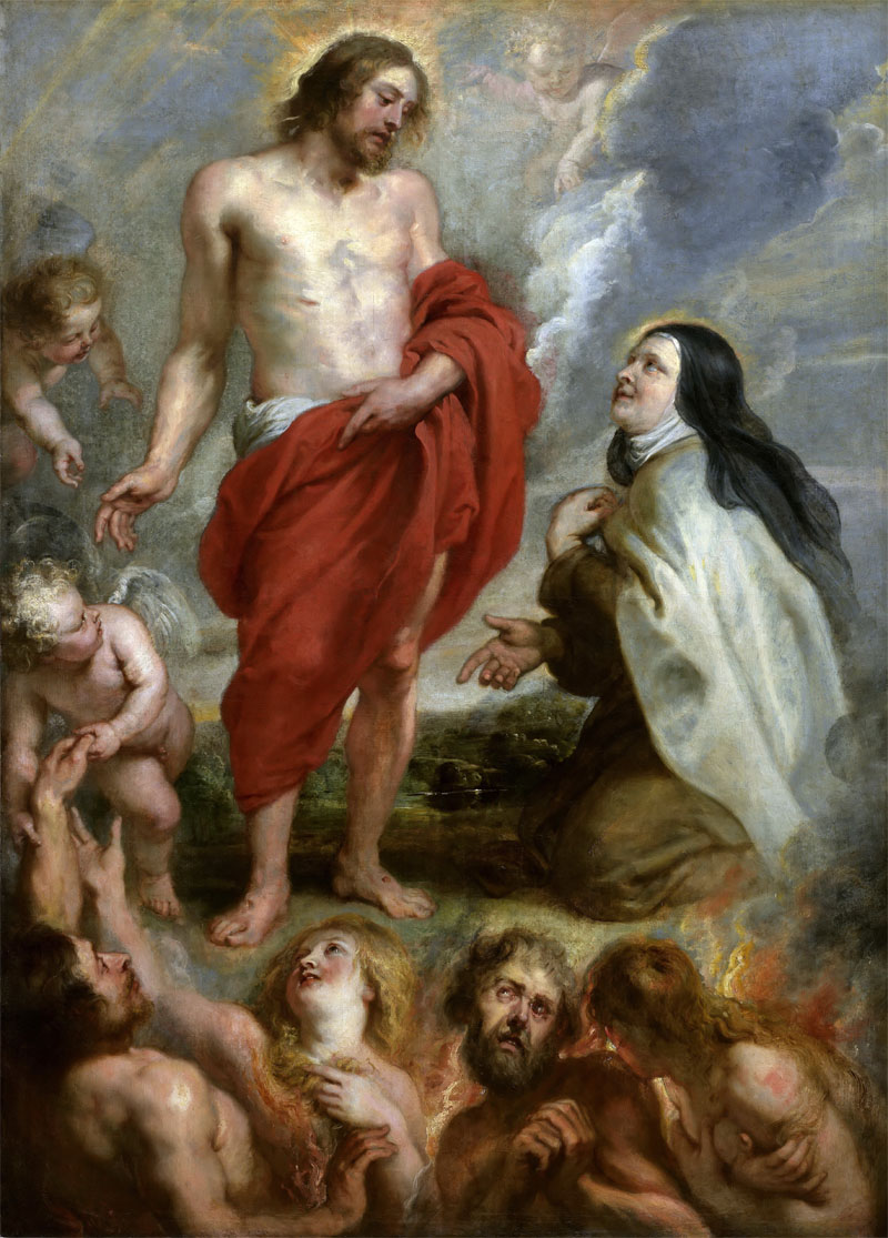 St. Teresa of Avila intercedes for Bernardino de Mendoza, Peter Paul Rubens